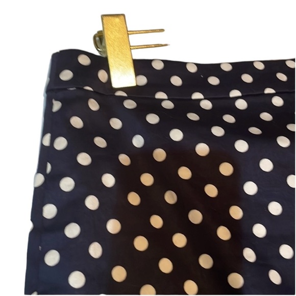 j.crew Polka Dot mini skirt in navy & white | size 4 - Picture 5 of 9